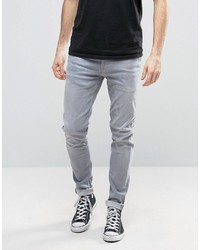 Мужские серые зауженные джинсы от Pepe Jeans