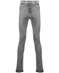 Мужские серые зауженные джинсы от Rick Owens DRKSHDW