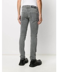 Мужские серые зауженные джинсы от Balmain