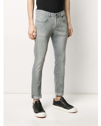 Мужские серые зауженные джинсы от Dondup