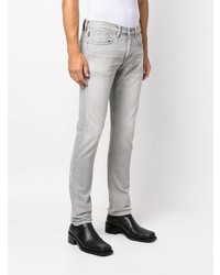 Мужские серые зауженные джинсы от Tom Ford