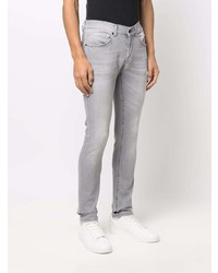 Мужские серые зауженные джинсы от Dondup