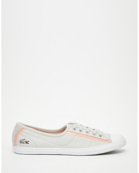 Женские серые кеды от Lacoste