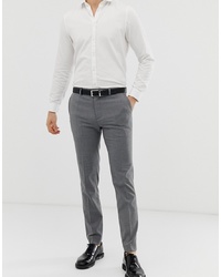 Мужские серые классические брюки в клетку от Burton Menswear