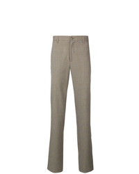 Мужские серые классические брюки с узором "гусиные лапки" от A.P.C.