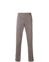 Мужские серые классические брюки с узором "гусиные лапки" от Hackett