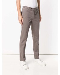 Мужские серые классические брюки с узором "гусиные лапки" от Hackett