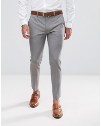 Мужские серые классические брюки от ASOS DESIGN
