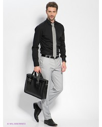 Мужские серые классические брюки от Donatto