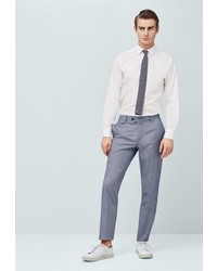 Мужские серые классические брюки от Mango Man