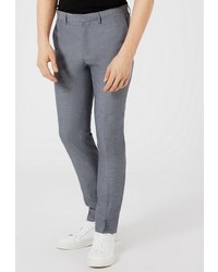 Мужские серые классические брюки от Topman