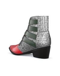 Серые кожаные ботильоны от Toga Pulla