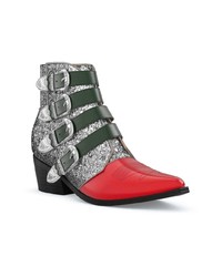 Серые кожаные ботильоны от Toga Pulla