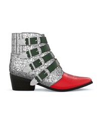 Серые кожаные ботильоны от Toga Pulla