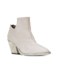 Серые кожаные ботильоны от Officine Creative