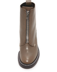 Серые кожаные ботильоны от Rag & Bone