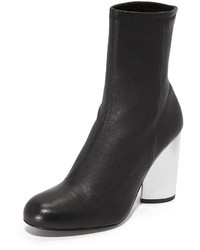 Серые кожаные ботильоны от Opening Ceremony