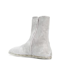 Мужские серые кожаные ботинки челси от Maison Margiela