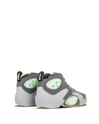 Мужские серые кожаные высокие кеды от Nike