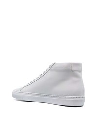 Мужские серые кожаные высокие кеды от Common Projects