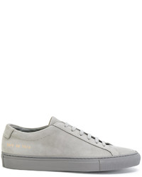 Женские серые кожаные кеды от Common Projects