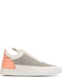 Мужские серые кожаные кеды от Filling Pieces