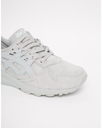 Женские серые кожаные кеды от Asics