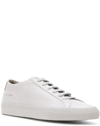 Женские серые кожаные кеды от Common Projects