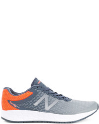 Мужские серые кожаные кеды от New Balance