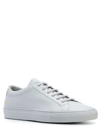 Мужские серые кожаные кеды от Common Projects