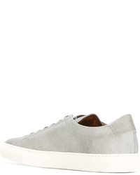 Мужские серые кожаные кеды от Common Projects