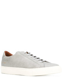 Мужские серые кожаные кеды от Common Projects