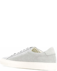 Мужские серые кожаные кеды от Common Projects