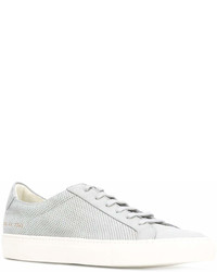 Мужские серые кожаные кеды от Common Projects