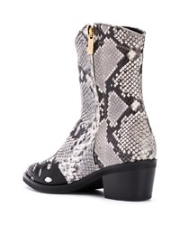 Женские серые кожаные ковбойские сапоги от Coliac