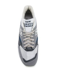 Мужские серые кожаные кроссовки от New Balance