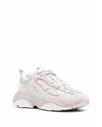 Мужские серые кожаные кроссовки от Amiri