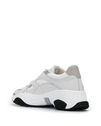 Мужские серые кожаные кроссовки от Tod's