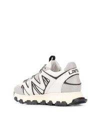 Мужские серые кожаные кроссовки от Lanvin