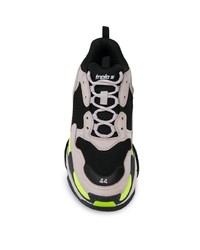 Мужские серые кожаные кроссовки от Balenciaga