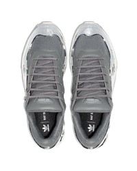 Мужские серые кожаные кроссовки от adidas