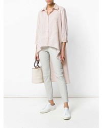 Серые кожаные леггинсы от Lorena Antoniazzi