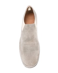 Мужские серые кожаные лоферы от Officine Creative