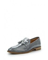 Женские серые кожаные лоферы от GANT