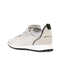 Мужские серые кожаные низкие кеды от DSQUARED2