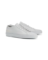 Женские серые кожаные низкие кеды от Common Projects