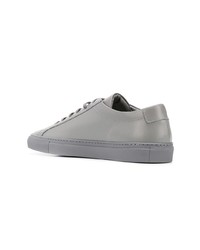 Мужские серые кожаные низкие кеды от Common Projects