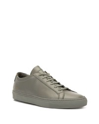Мужские серые кожаные низкие кеды от Common Projects