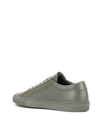 Мужские серые кожаные низкие кеды от Common Projects