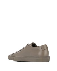 Мужские серые кожаные низкие кеды от Common Projects